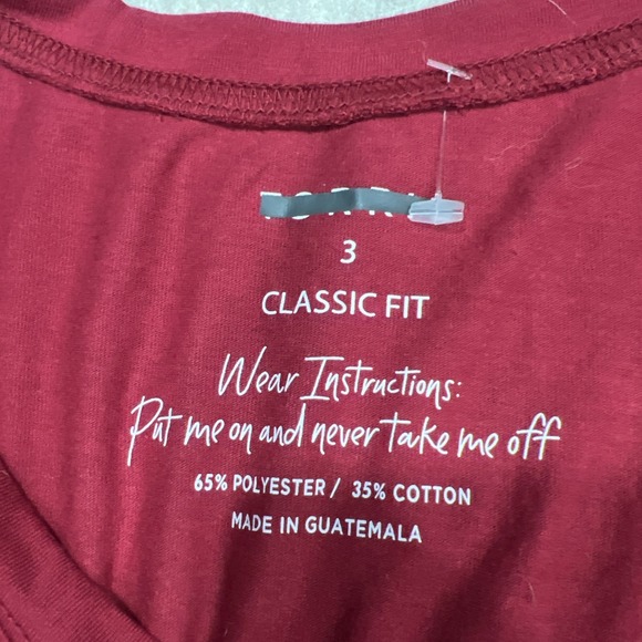Torrid Classic Fit Long Sleeve Tee sz 3 Cotton blend Maroon NWOT - Picture 2 of 6